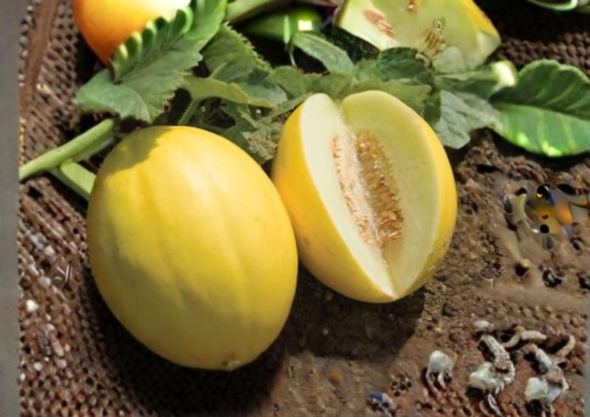 25+ Canary Yellow Melon Seeds - Juan Canary Heirloom Honeydew Type - Non-GMO Garden Fruit Seeds for Juicy Summer Harvest