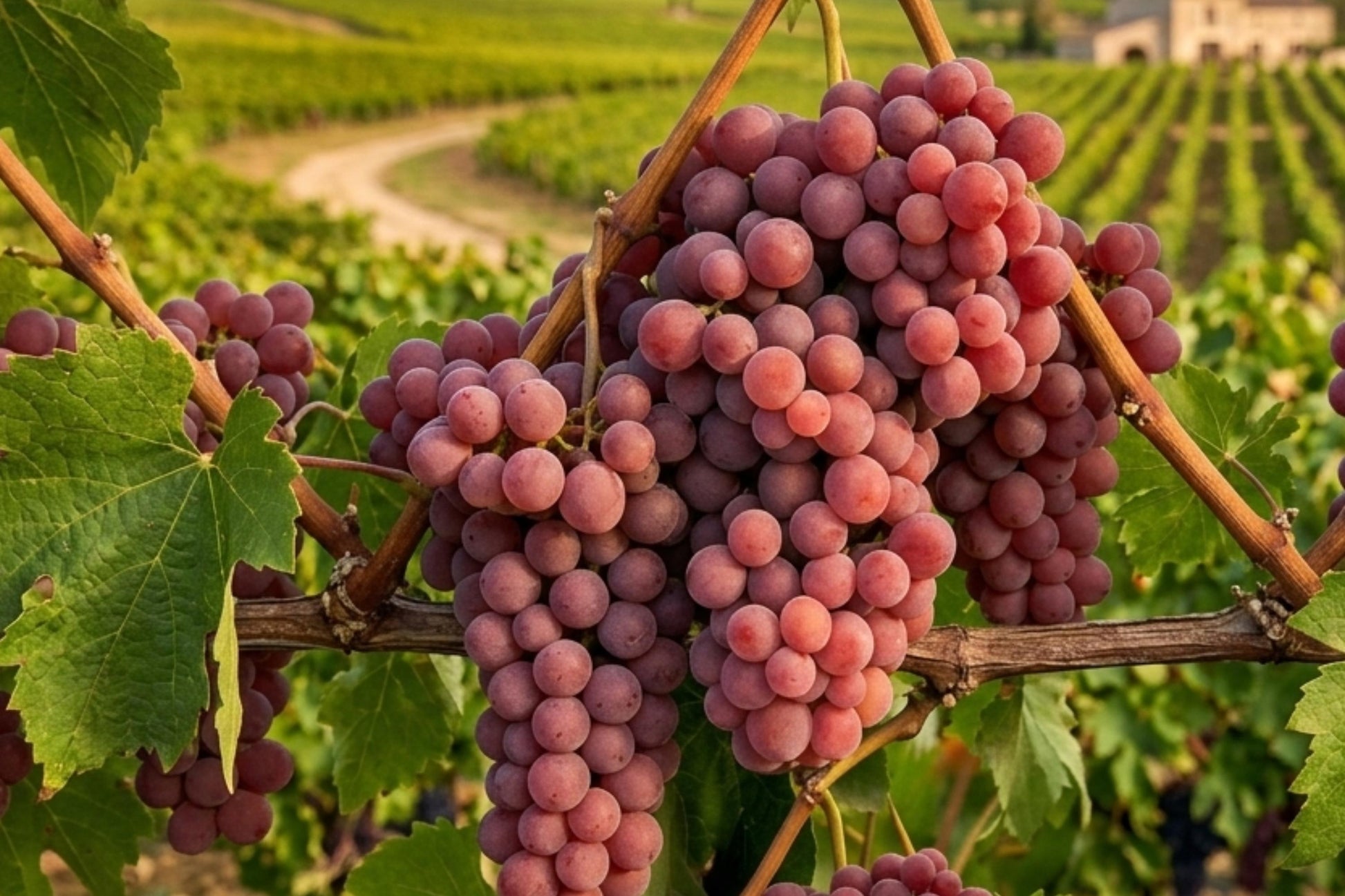 Red Flame Seedless Grape Vine Plant - 1-2 Year Old - Vitis vinifera 'Flame Seedless' - Well Rooted for Garden or Container