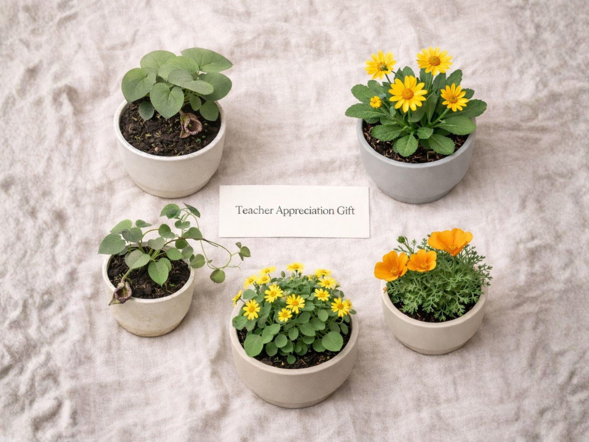 Teacher Appreciation Seed Bundle - 5 Heirloom Non-GMO Varieties, Wild Ginger, California Poppy, Dutchman's Pipevine & More