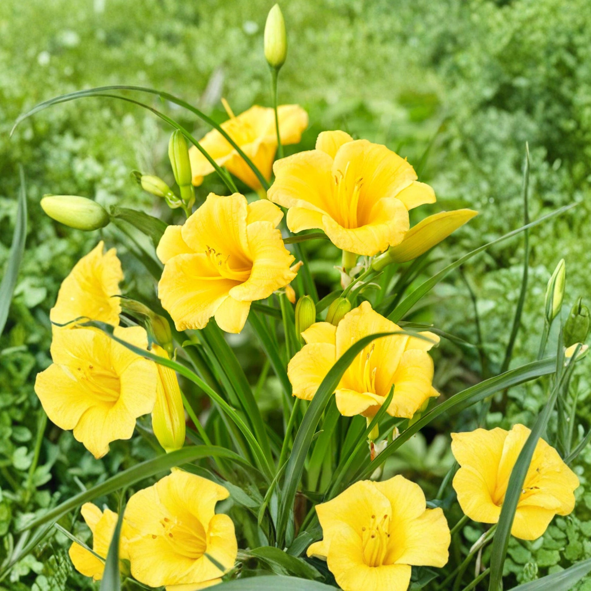 Stella de Oro Daylily Plant - 1 Live Yellow Reblooming Perennial (Hemerocallis) for Garden Borders & Containers
