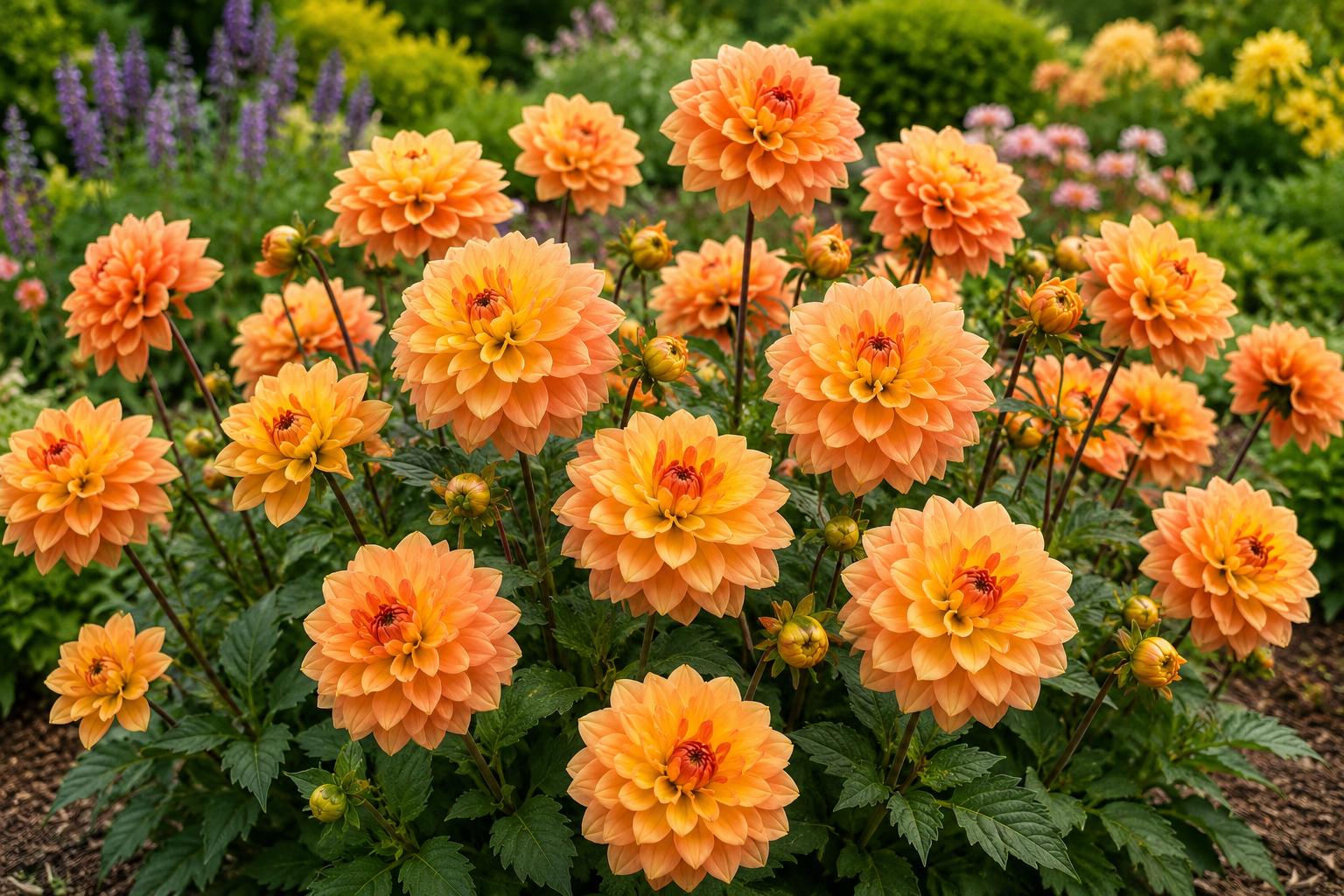 Gold Karma Dahlia Bulb Clumps – Easy Grow Cut Flower Plant, Golden Yellow Blooms, Dahlia pinnata, 2 Tuber Clumps