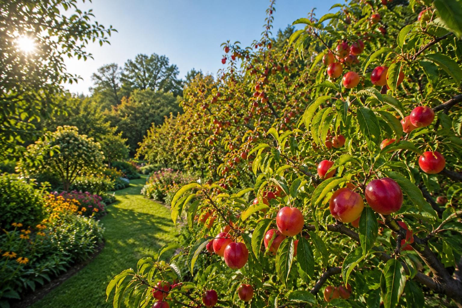 Chickasaw Plum Plant Bare Root 6-12" Tall American Plum Prunus angustifolia - Native Fruit Tree for Garden & Wildlife