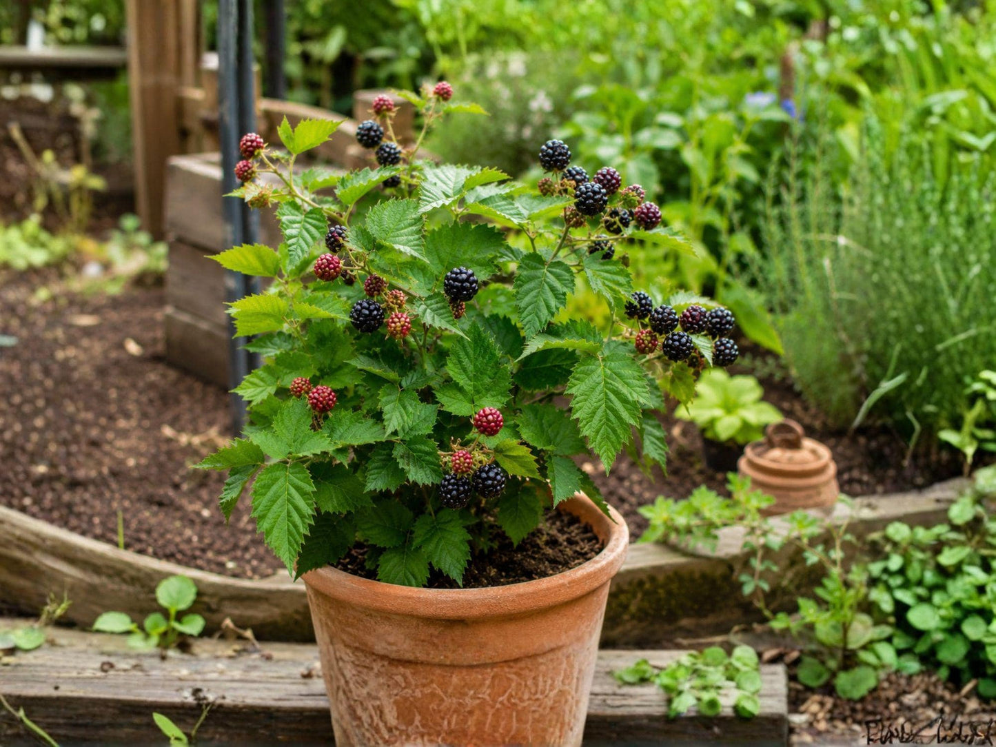 Thornless Blackberry Starter Plug 3-4” Prime-Ark Freedom Rubus sp. Perennial Fruit Vine for Home Garden Edible Landscape