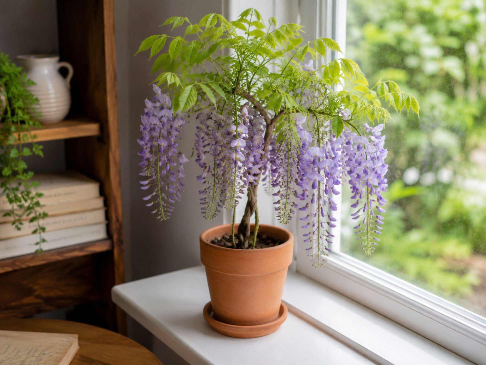 Amethyst Falls Wisteria Starter Plant 12-14” Purple Blooms Wisteria frutescens 'Amethyst Falls' Native Flowering Vine