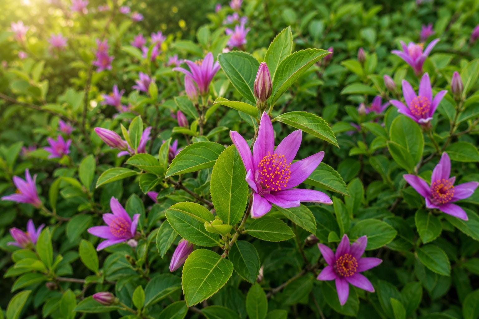 African Star Flower Plant - Purple Pink Blooms - Pentas lanceolata - Tropical Tree for Gardens and Landscaping