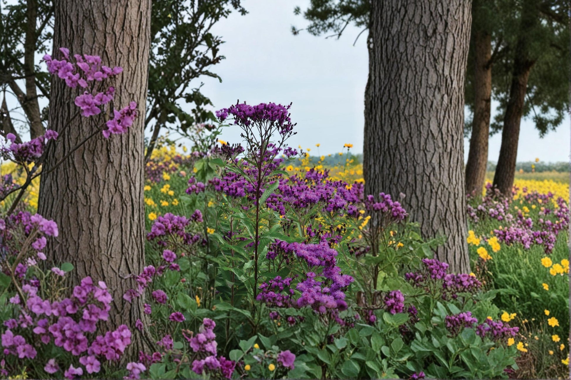 Ironweed Seeds 200 Count - Purple Flowering Perennial Wildflower - Vernonia gigantea for Garden and Landscape Planting