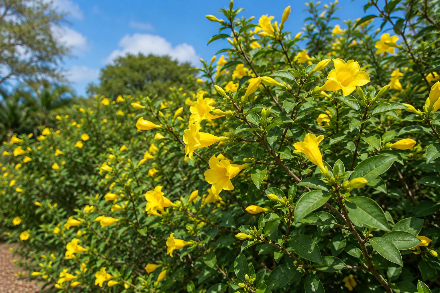 Carolina Jasmine Live Plant 12" Budded Vine Gelsemium sempervirens for Garden, Trellis, Landscaping, Fragrant Yellow Blooms