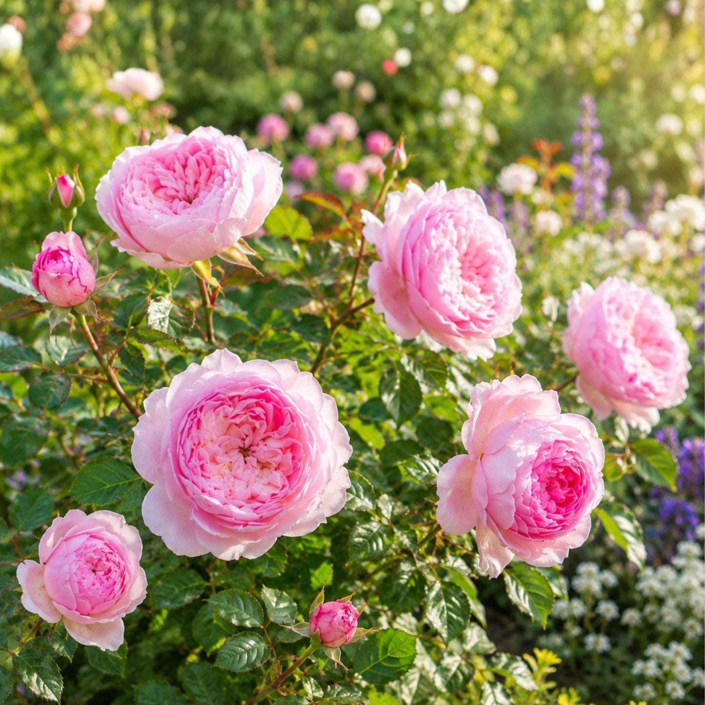 Miniature Pink Rose Bush | Bare Root Plant | Fragrant Heirloom Variety | Rosa spp.