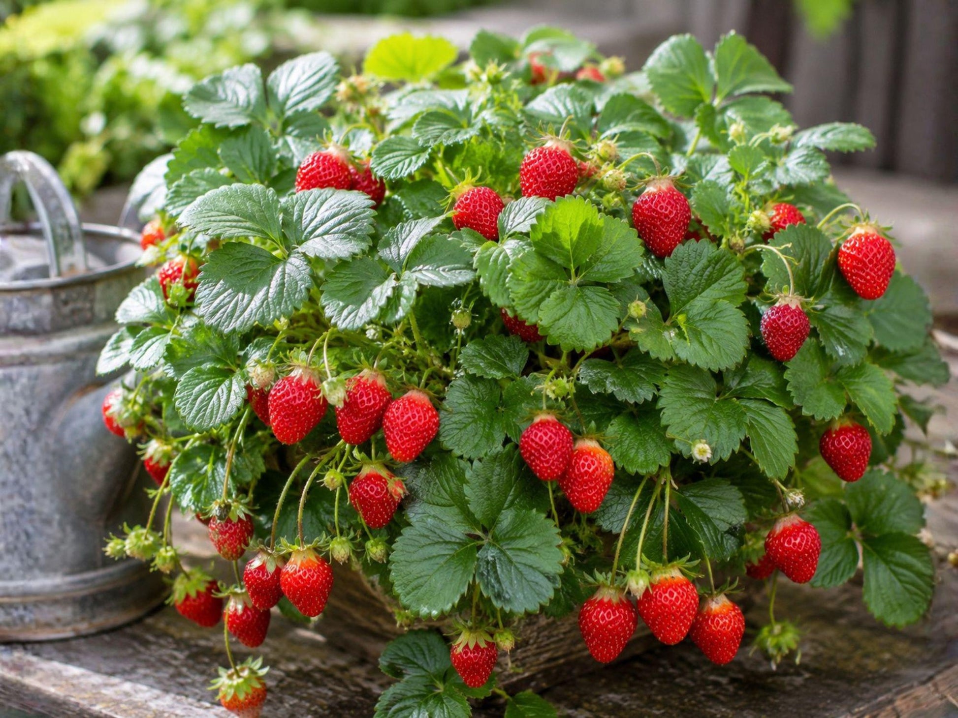 Jewel Strawberry Bare Root Plants - 5 Pack Fragaria × ananassa - Edible Garden Fruit for Small Spaces & Containers