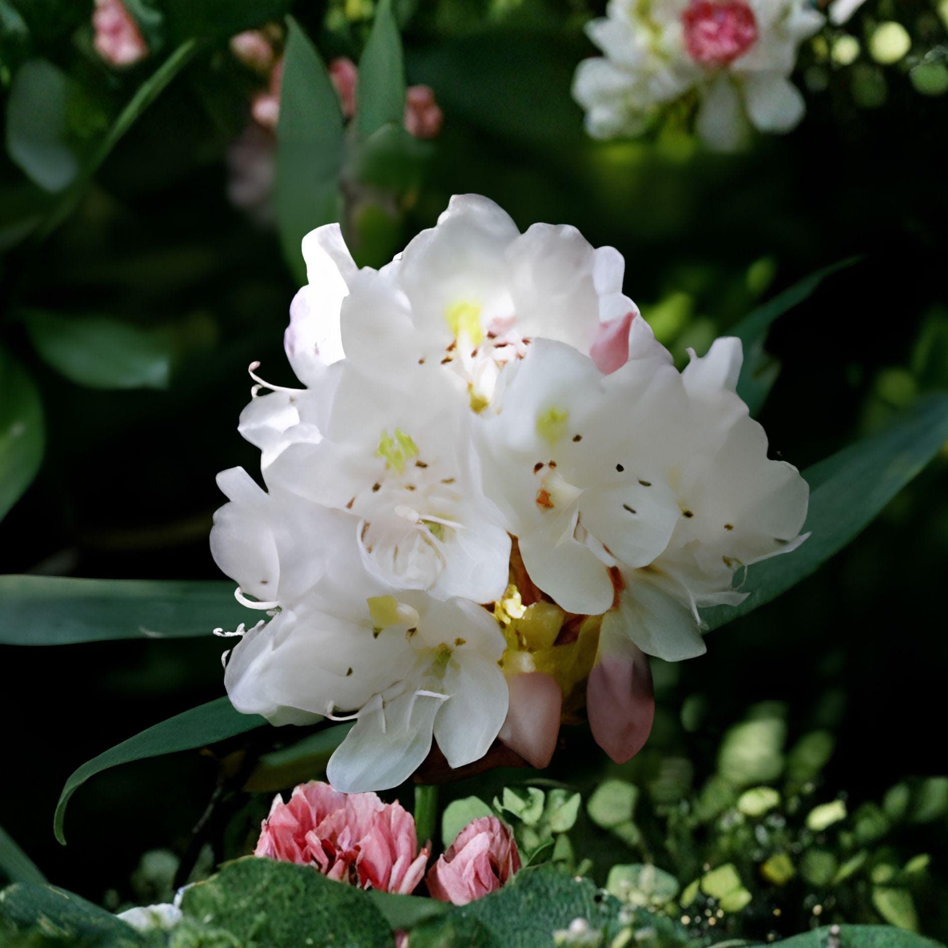 Great Laurel Plant - 1 Bare Root Evergreen Shrub - Rhododendron maximum - Hardy Flowering Landscape Plant with Showy Blooms