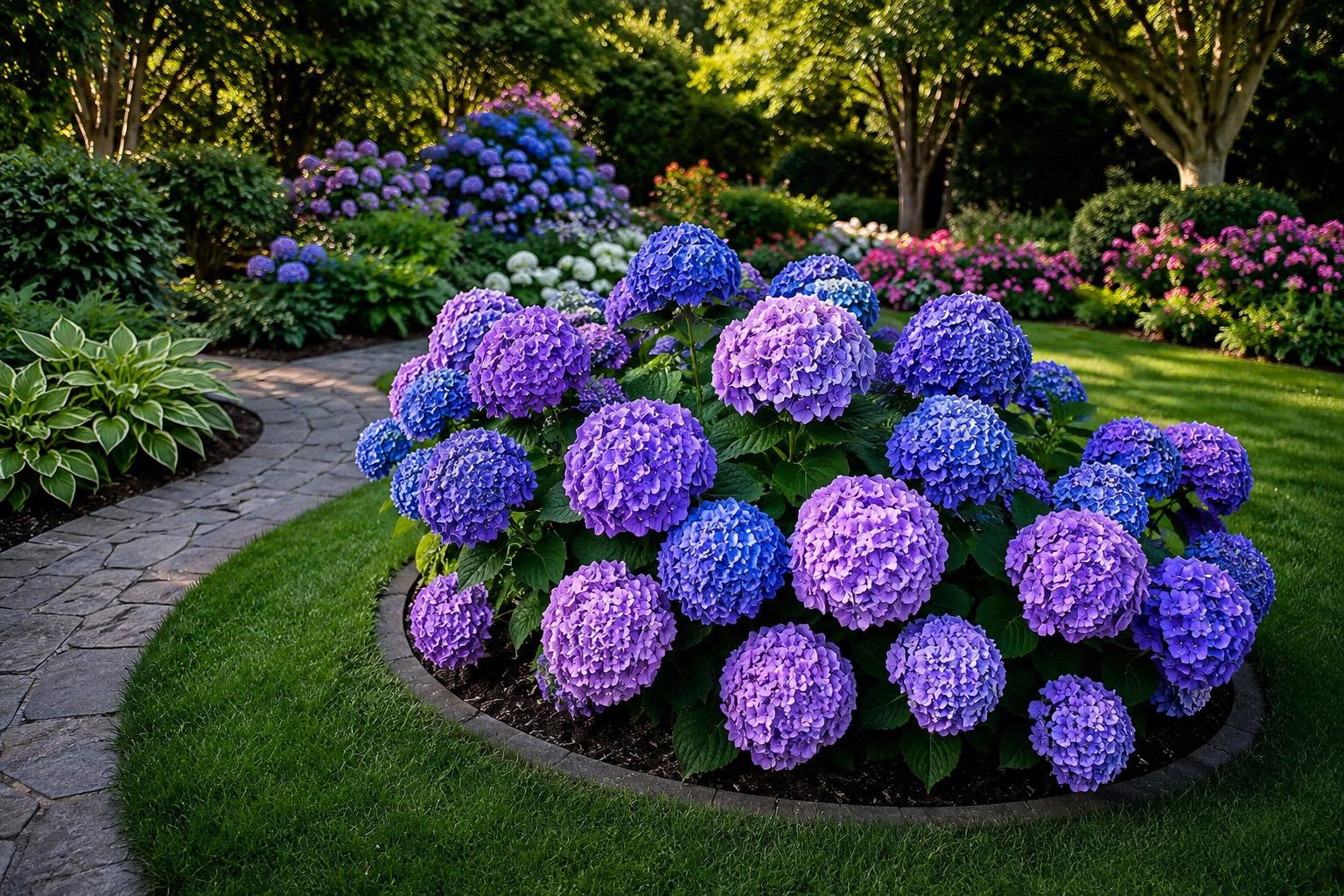 25pcs Hydrangea Plants - Blue Pink Purple Perennial Flowers - Hydrangea macrophylla - Easy to Grow Garden Seeds