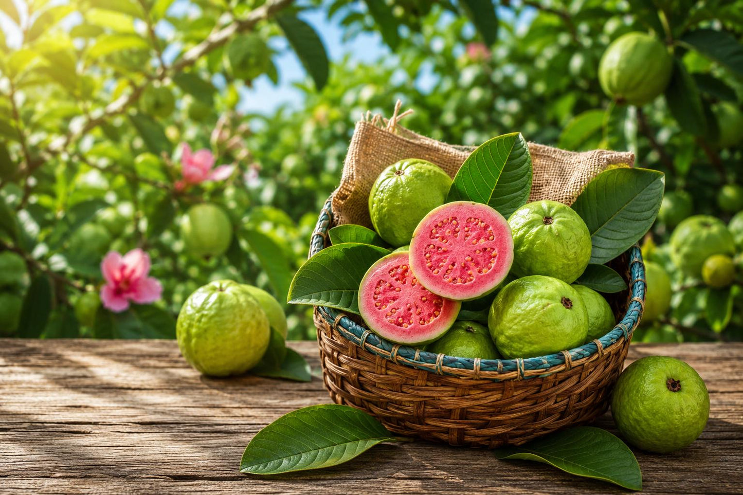 Organic Pink Strawberry Guava Seeds - 50pcs Tropical Fruit Seeds for Planting - Psidium cattleianum - Non-GMO Gardening