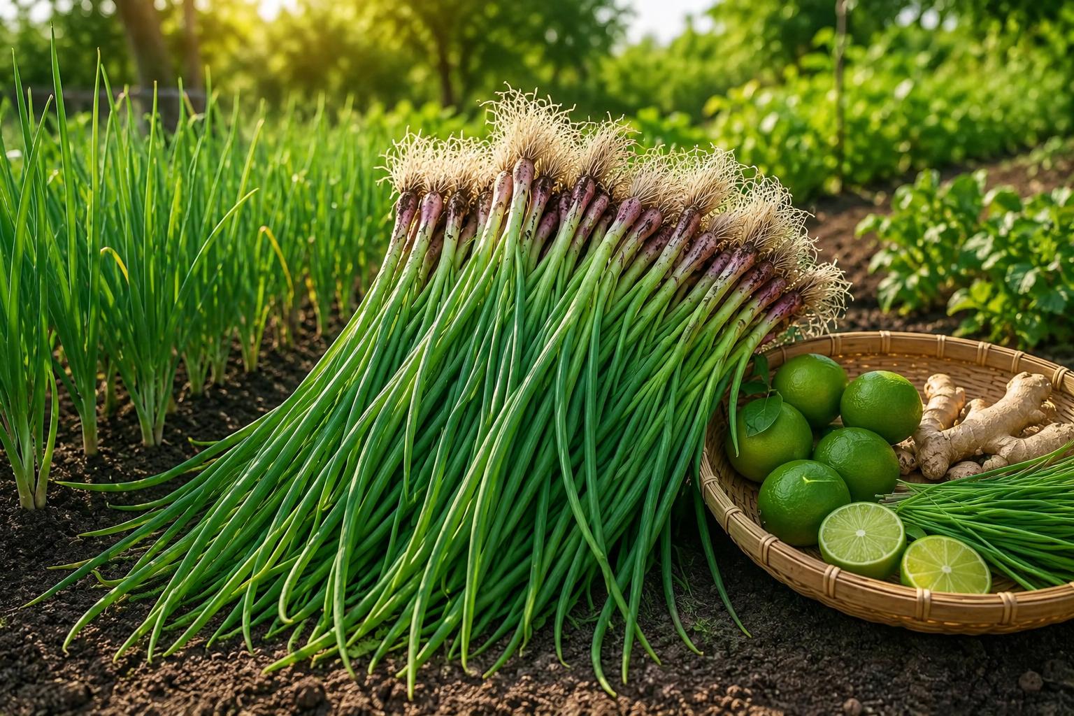 1000 Green Onion Seeds - Fast-Growing Bunching Scallion - Allium fistulosum - Ideal for Kitchen Herb Garden