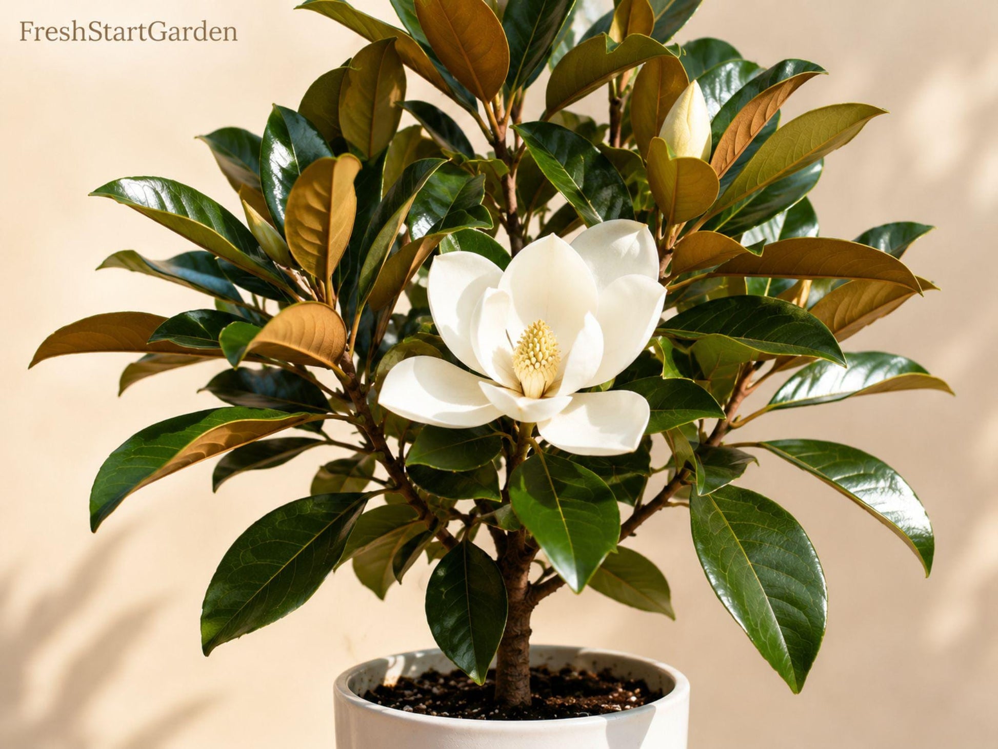 Southern Magnolia Bare Root Tree 12-18 Inches Magnolia grandiflora Evergreen Fragrant Flowers for Landscape Privacy Planting