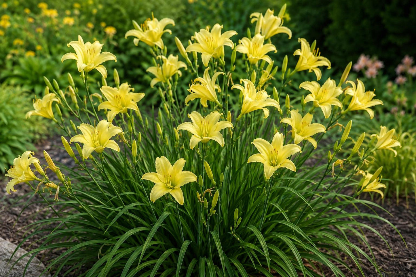 Hyperion Daylily Bulb - Bare Root Perennial Plant - Yellow Blooms - Hemerocallis 'Hyperion' for Garden Borders & Focal Points
