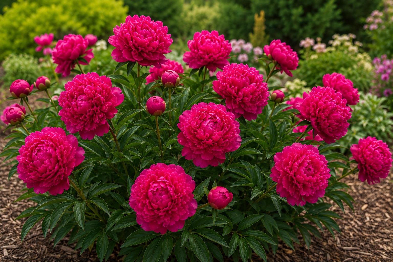 Felix Supreme Double Peony Bulb Root - Perennial Flower Plant - Paeonia lactiflora - Fragrant Blooms for Borders & Gardens