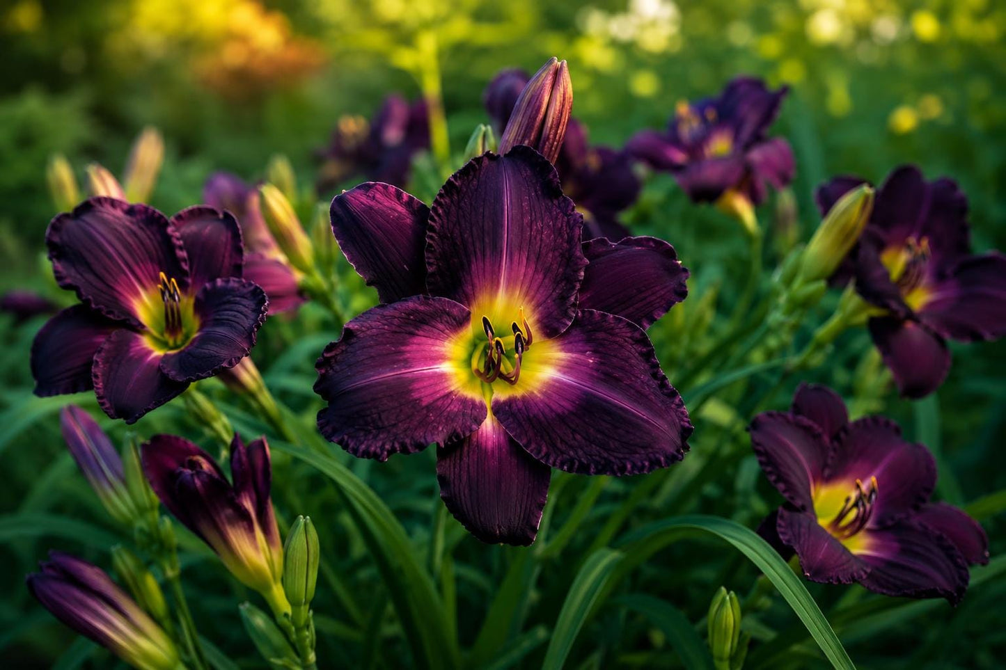 Daylily Bulb Plant - Bare Root - Strutter's Ball - Reblooming Hemerocallis - Orange Yellow Flowers - Easy to Grow