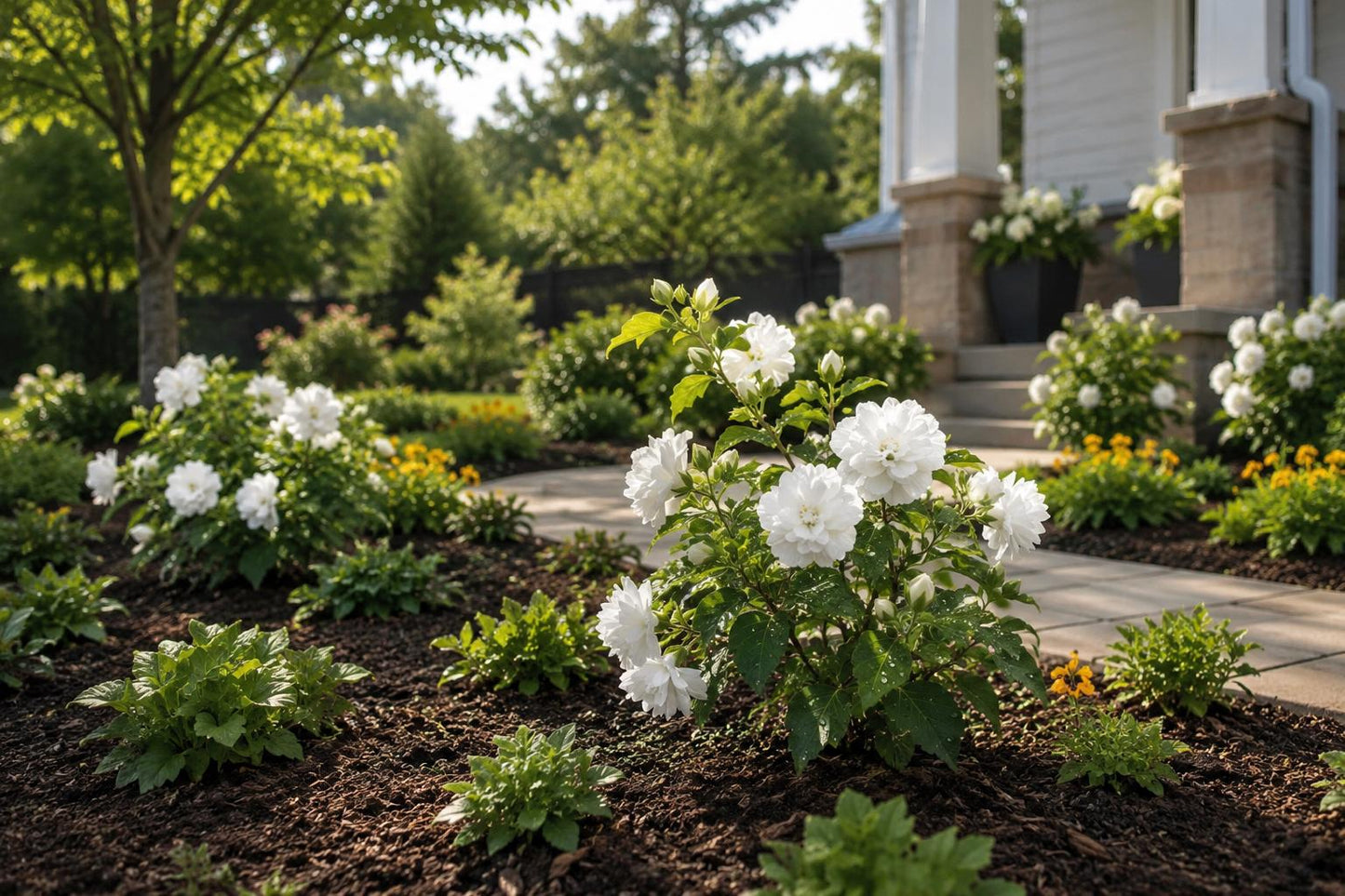 50 White Hibiscus Seeds - Double Bloom Variety - Hibiscus rosa-sinensis - Elegant Summer Garden Flowers