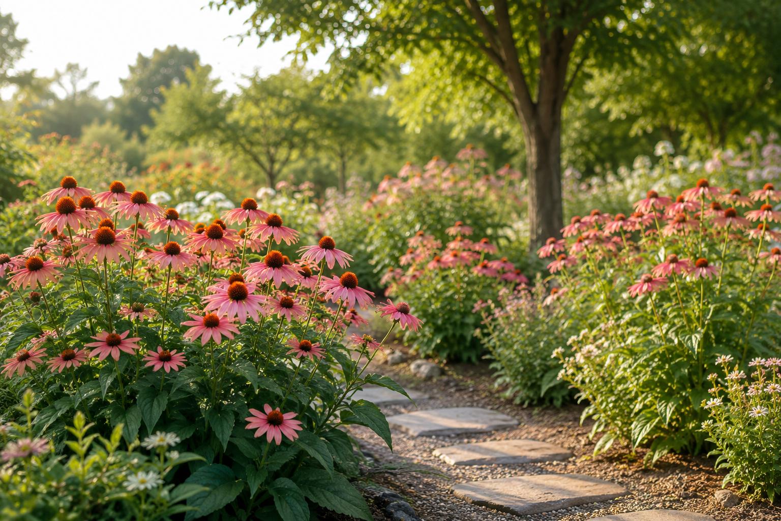 100 Pink Coneflower Seeds - Echinacea purpurea - Long-Blooming Perennial for Pollinator Gardens - Drought-Tolerant, Low Maintenance