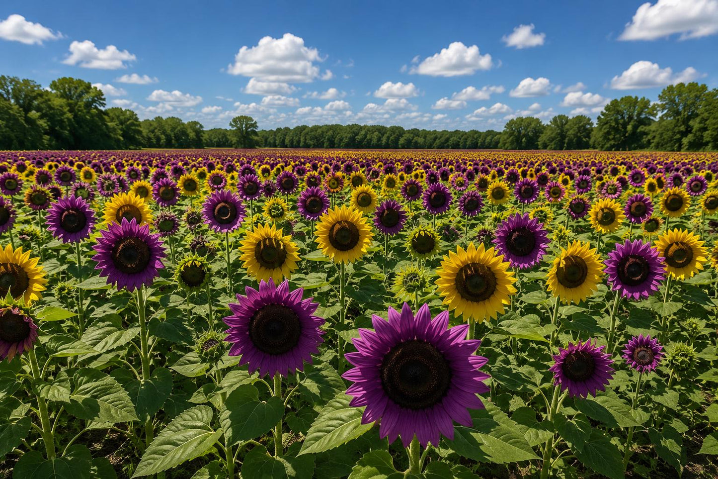 Rare Purple Sunflower Seeds 50pcs 'Violet Glow' Heirloom Helianthus annuus for Vibrant Garden Blooms and Pollinator Attraction