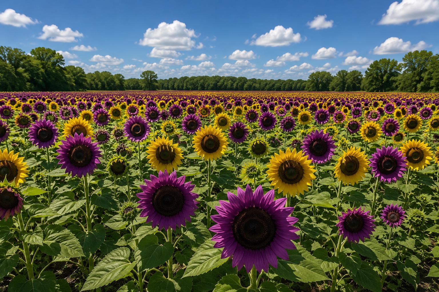 Rare Purple Sunflower Seeds 50pcs 'Violet Glow' Heirloom Helianthus annuus for Vibrant Garden Blooms and Pollinator Attraction