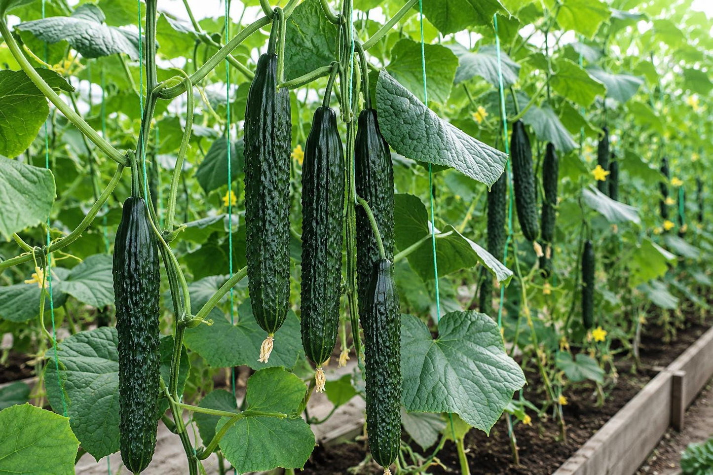 60 Asian Suyo Long Cucumber Seeds - Heirloom, Non-GMO, Cucumis sativus - Ideal for Home Gardening, Salads, and Pickling