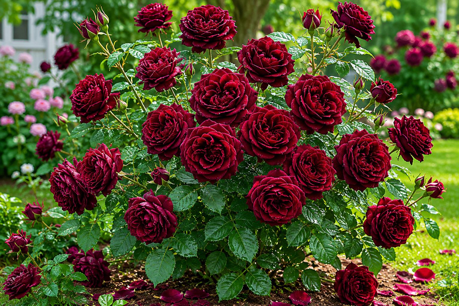 Black Velvet Rose Seeds - 50 Premium Seeds - Dark Blooms - Rosa 'Black Velvet' - Ideal for Home Gardening and Floral Displays