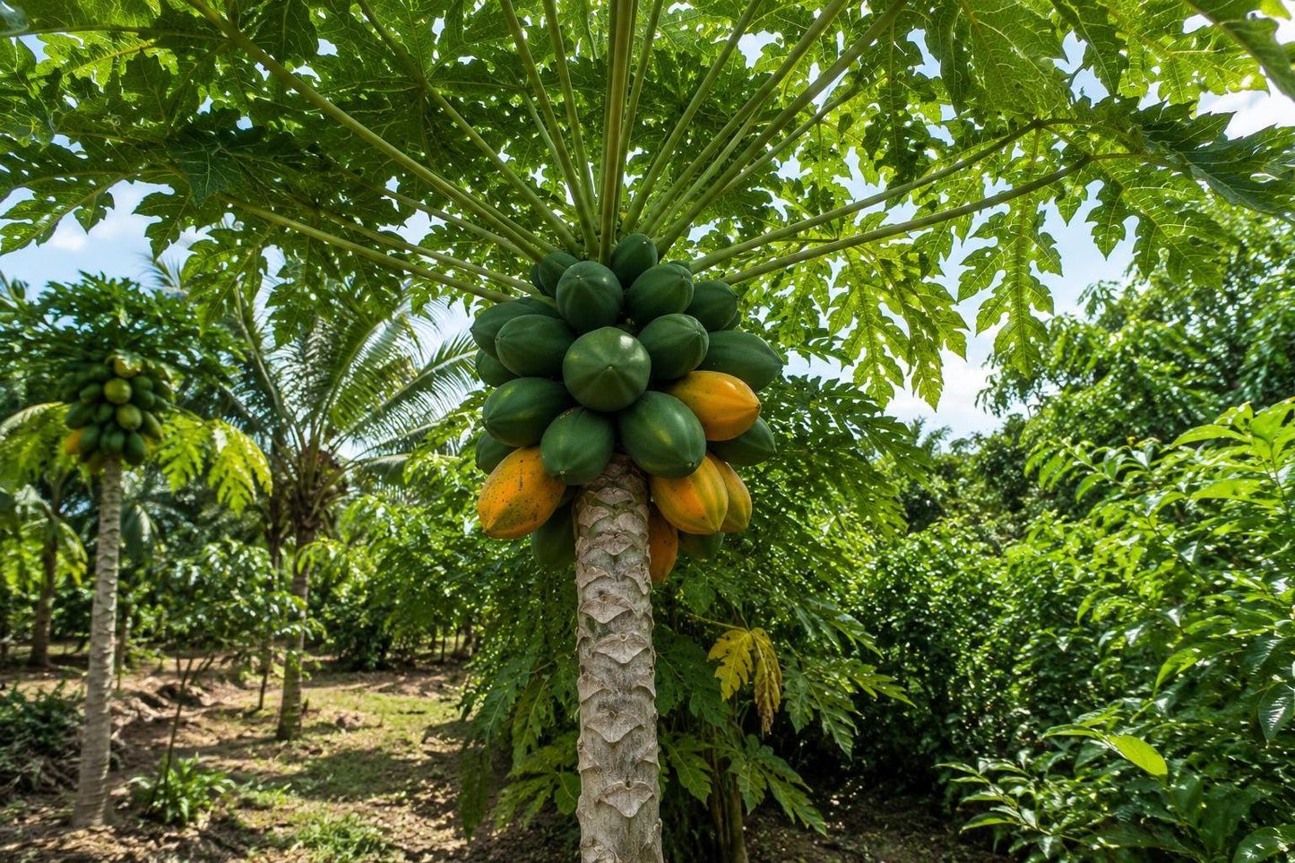 50pcs Red Heart Creamy Papaya Seeds - Carica papaya - Organic Fruit Seeds for Home Garden, High Germination Rate