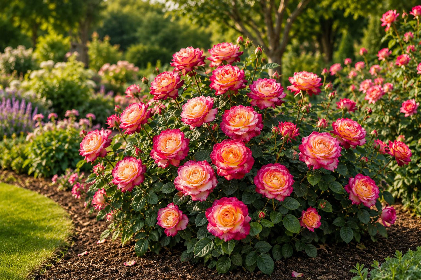 Bicolor Rose Seeds - 35 Heirloom Flower Seeds - Easy Grow Rosa spp. - Non-GMO Garden Seeds for Vibrant Blooms