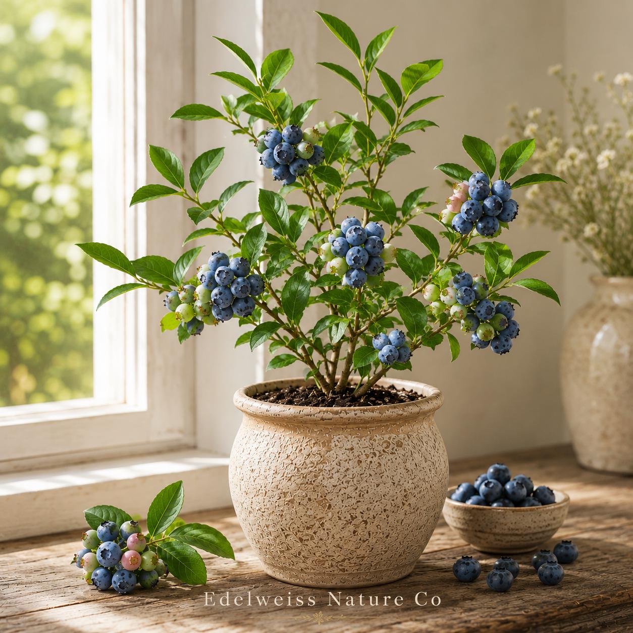 Chandler Blueberry Starter Plug | Bare Root Edible Berry Plant | Vaccinium corymbosum | Heirloom Non-GMO, Cold-Hardy Variety