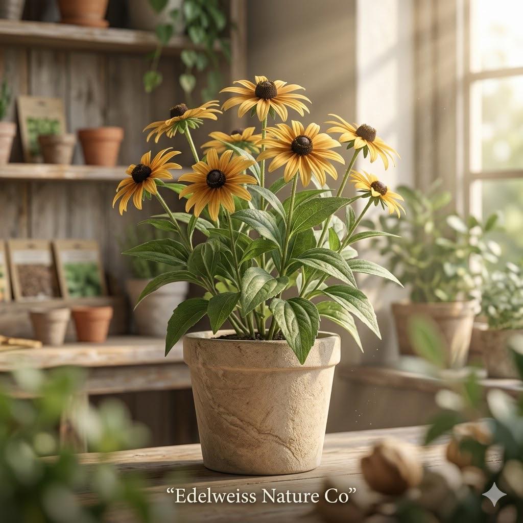 Black Eyed Susan Bare Root Plants - Rudbeckia Hirta - Yellow Pollinator Perennial - 3 Healthy Live Plants for Garden