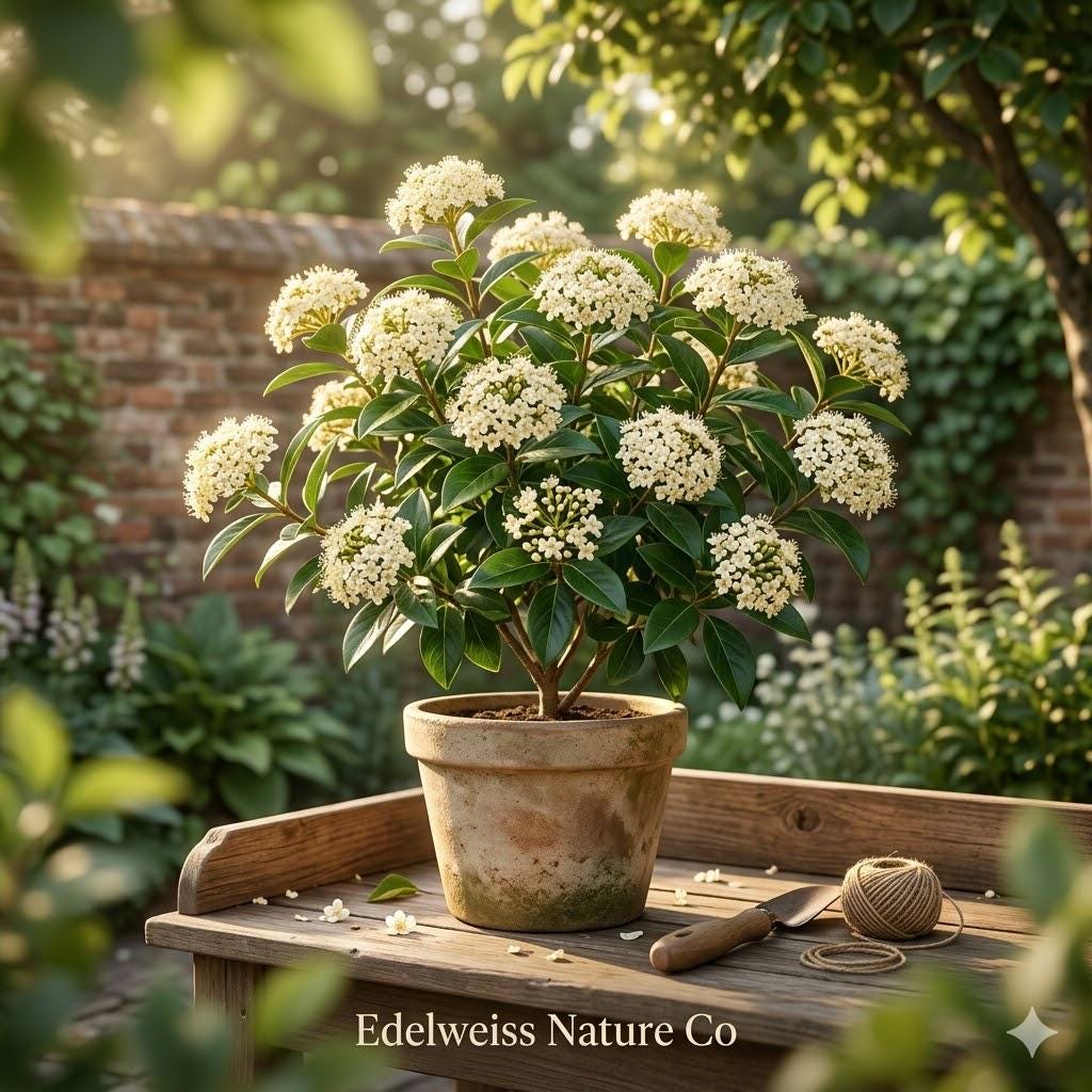 3 Bare Root Blackhaw Viburnum Shrubs | Native Ornamental Wildlife Plant | Viburnum prunifolium | Creamy White Flowers