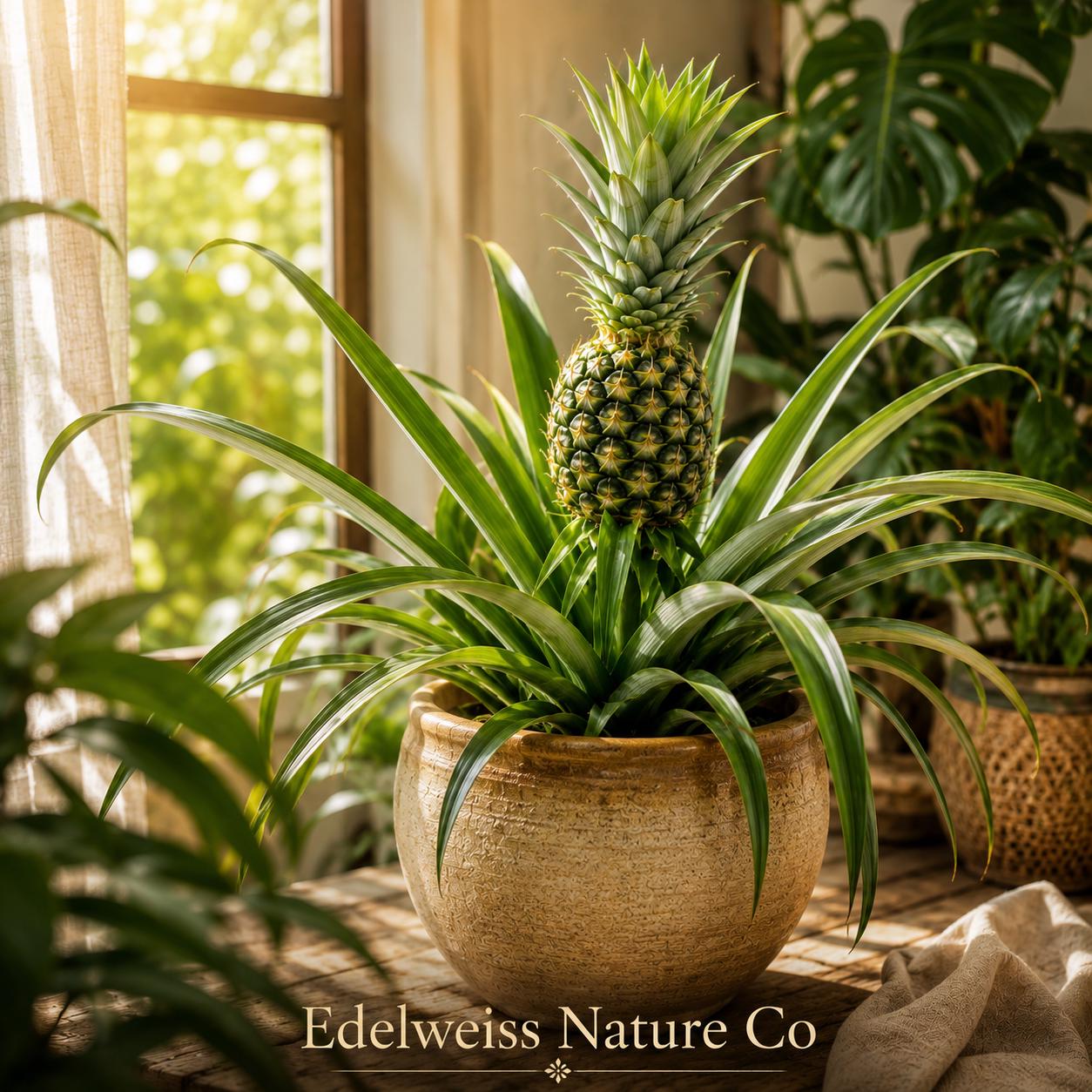Florida Special Pineapple Plant | Live Starter Fruit | Ananas comosus | Tropical Edible Garden Plant | 5 Healthy Starter Plants