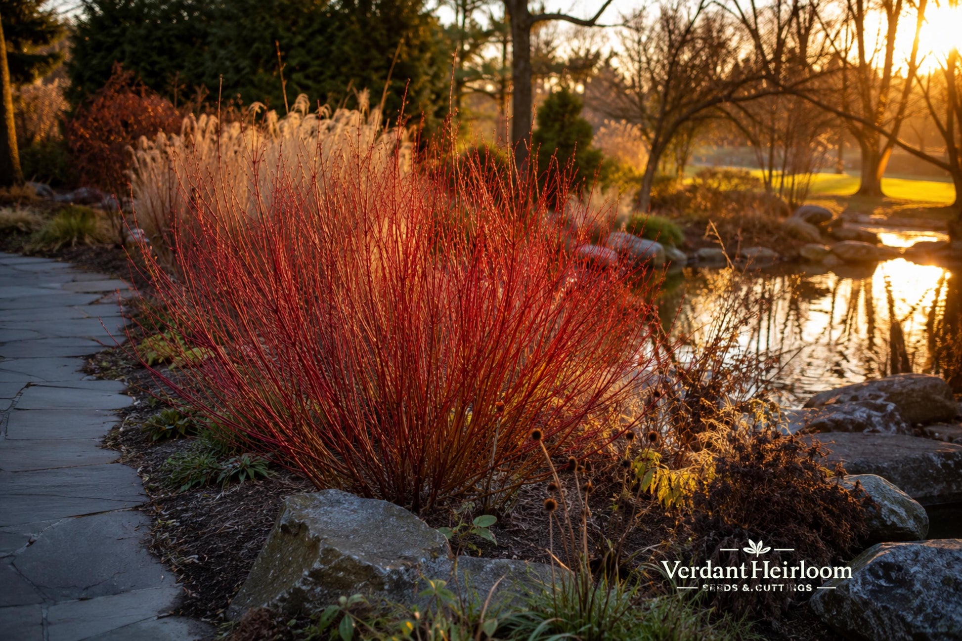Bailey Red Twig Dogwood Live Plant 12+ Inches - Cornus sericea 'Baileyi' - Hardy Deciduous Shrub with Red Winter Stems