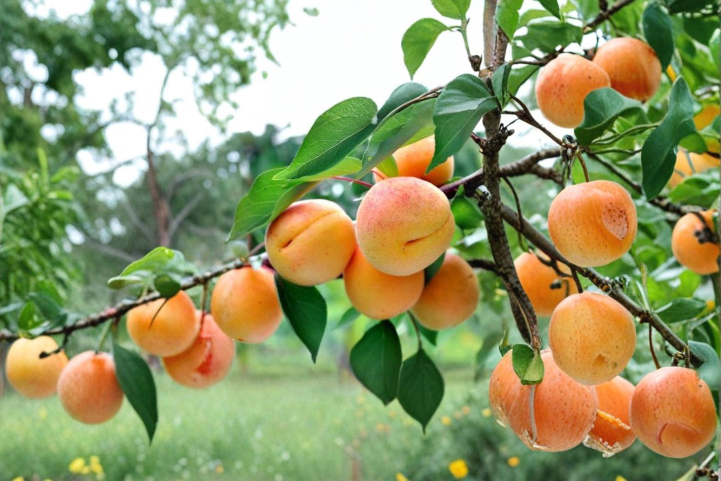 Apricot Seedling 1-Year-Old Prunus armeniaca for Home Orchards, Edible Gardens, Deciduous Fruit Tree, Full Sun