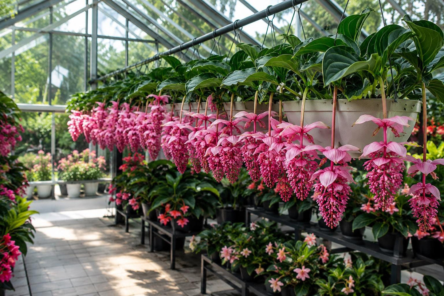 Royal Chandelier Medinilla Plant - Live Starter Plant - Rare Tropical Medinilla Magnifica - Easy to Grow Indoor/Outdoor