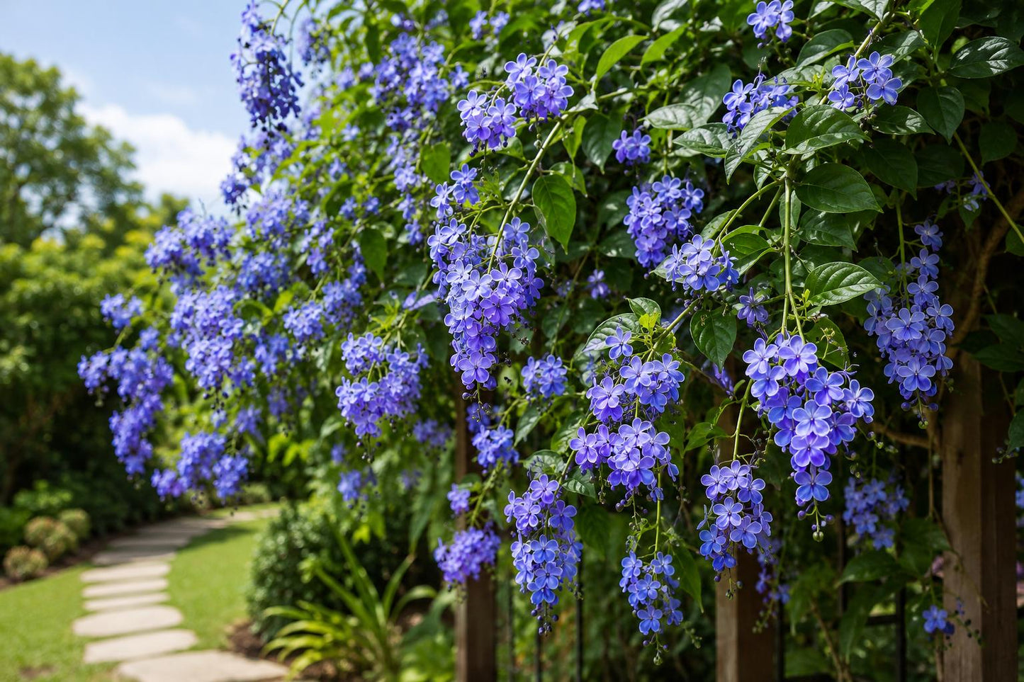 Blue Butterfly Bush Starter Plant - Blue Wings - Clerodendrum Ugandense - Rooted Evergreen for Pollinator Gardens