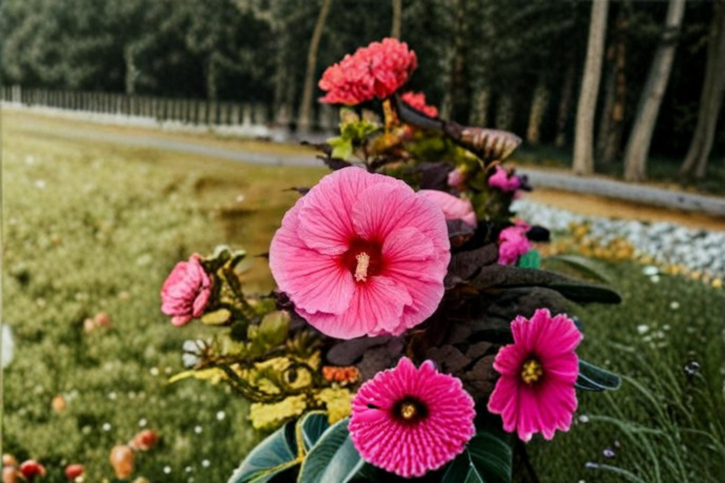 Dinnerplate Hibiscus Seeds - 10 Seeds, Large Flowering Perennial, Hibiscus moscheutos, Pink/Red/White Blooms for Garden Beds