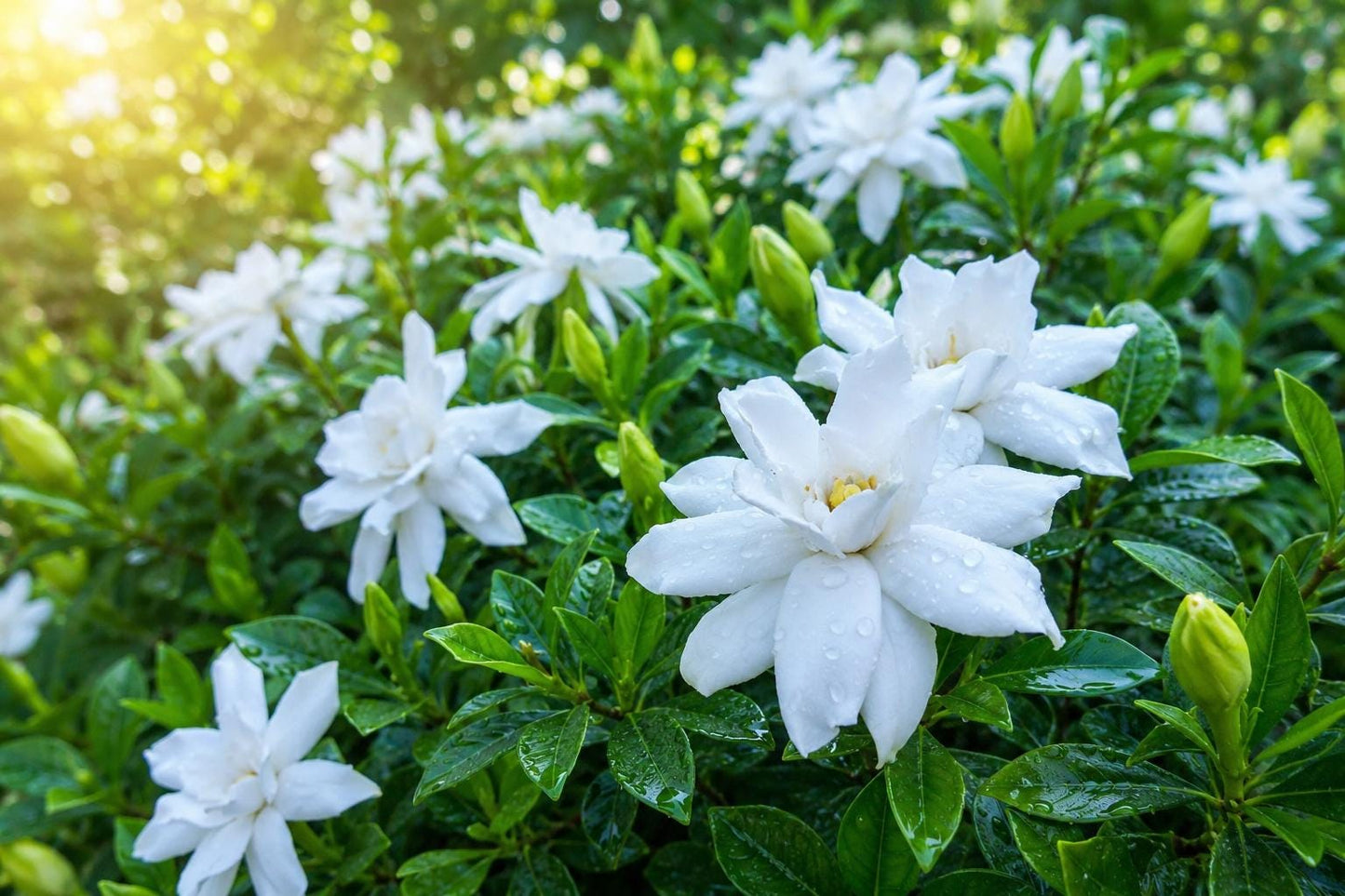 Dwarf Radicans Gardenia Plant - 4-Inch Miniature Fragrant White Flower - Gardenia jasminoides 'Radicans' - Low-Growing Ground Cover