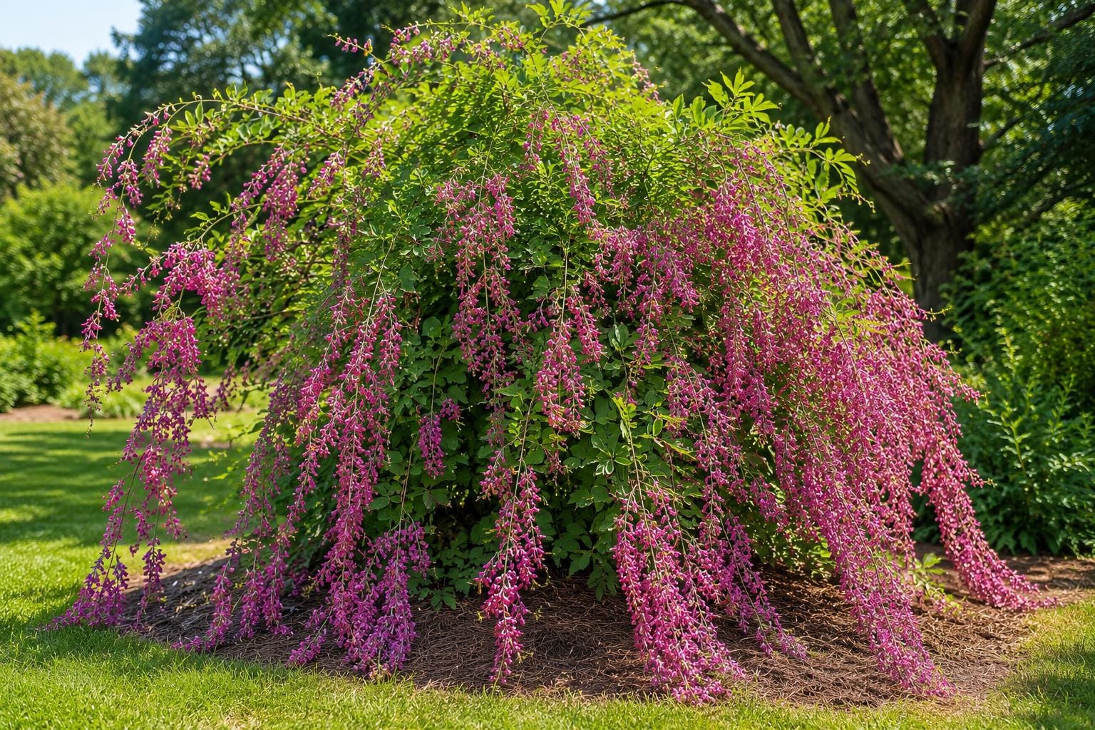 Little Volcano Bush Clover Live Plant 8-10" Purple Flowers Lespedeza thunbergii Rare Pollinator Friendly Perennial