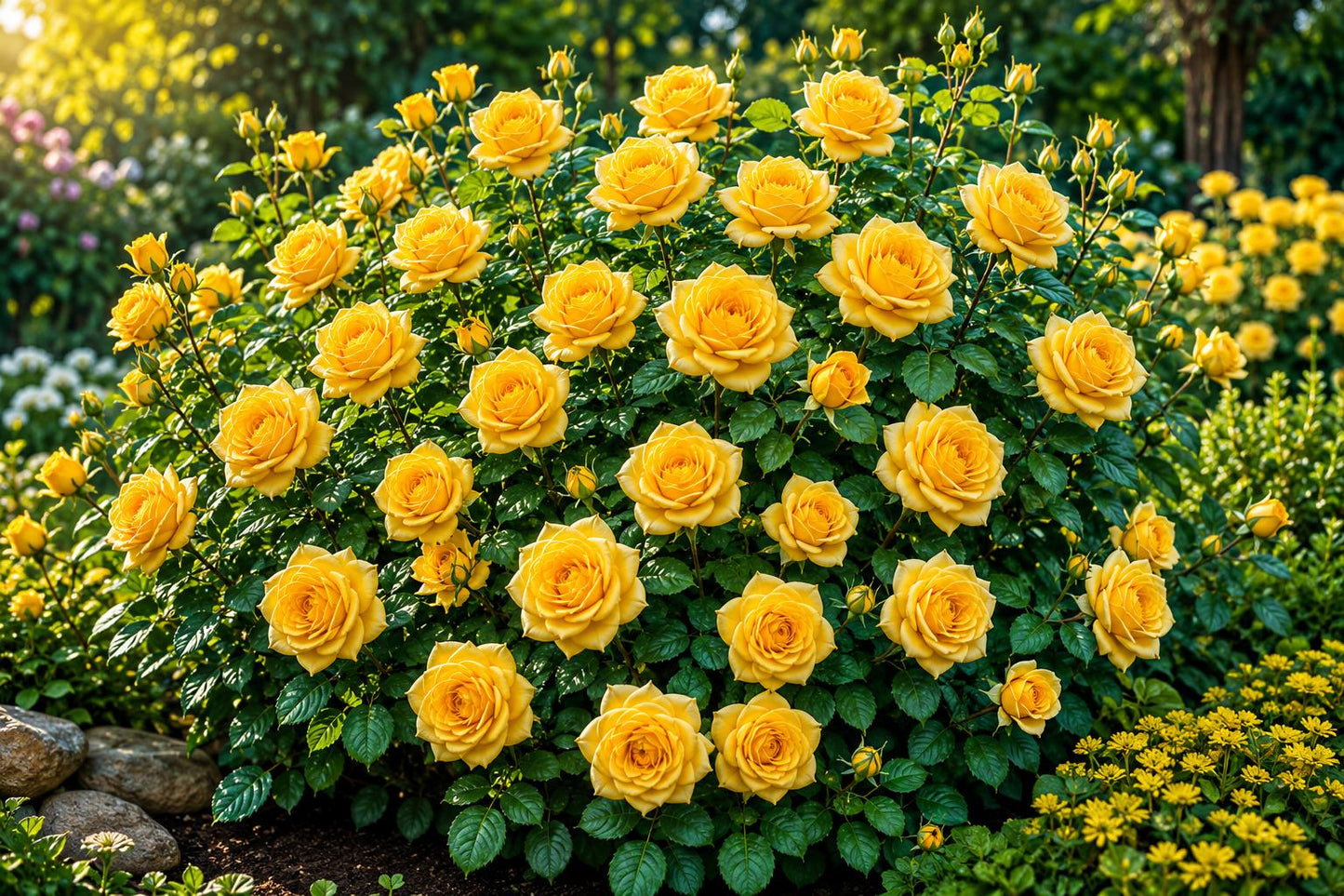 Yellow Climbing Rose Seeds - 20pcs Non-GMO Heirloom - Rosa 'Climbing Yellow' - Perfect for Home Gardens and Trellises