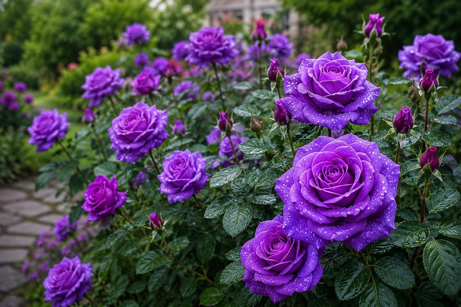 Rare Purple Rose Seeds - 20pcs Easy Germination - Rosa spp. for Home Gardens - Unique Color for Garden Enthusiasts