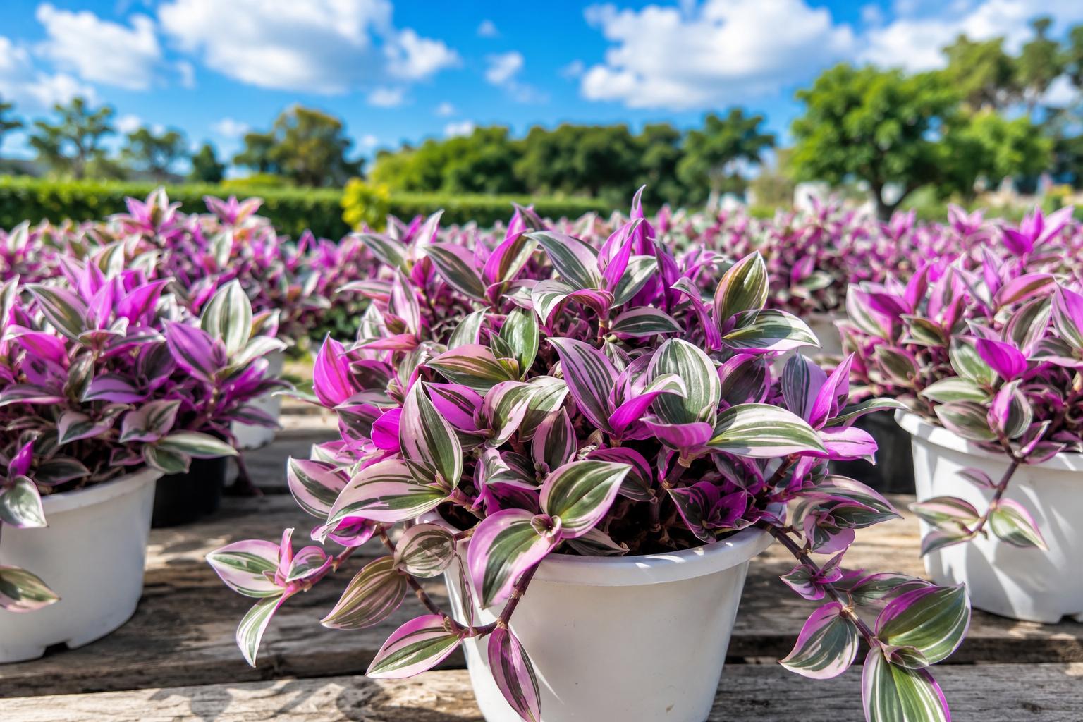 Unrooted Tradescantia Nanouk Cuttings 3"-4" Rare Pink Variegated Wandering Jew - Easy Indoor Gardening Plant