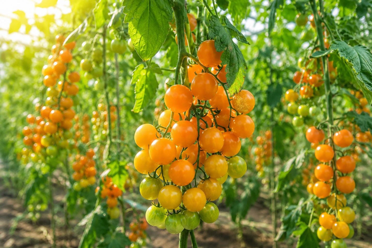 Yellow Cherry Tomato Seeds - 100pcs Heirloom Non-GMO Solanum lycopersicum - Super Sweet Patio Choice Variety
