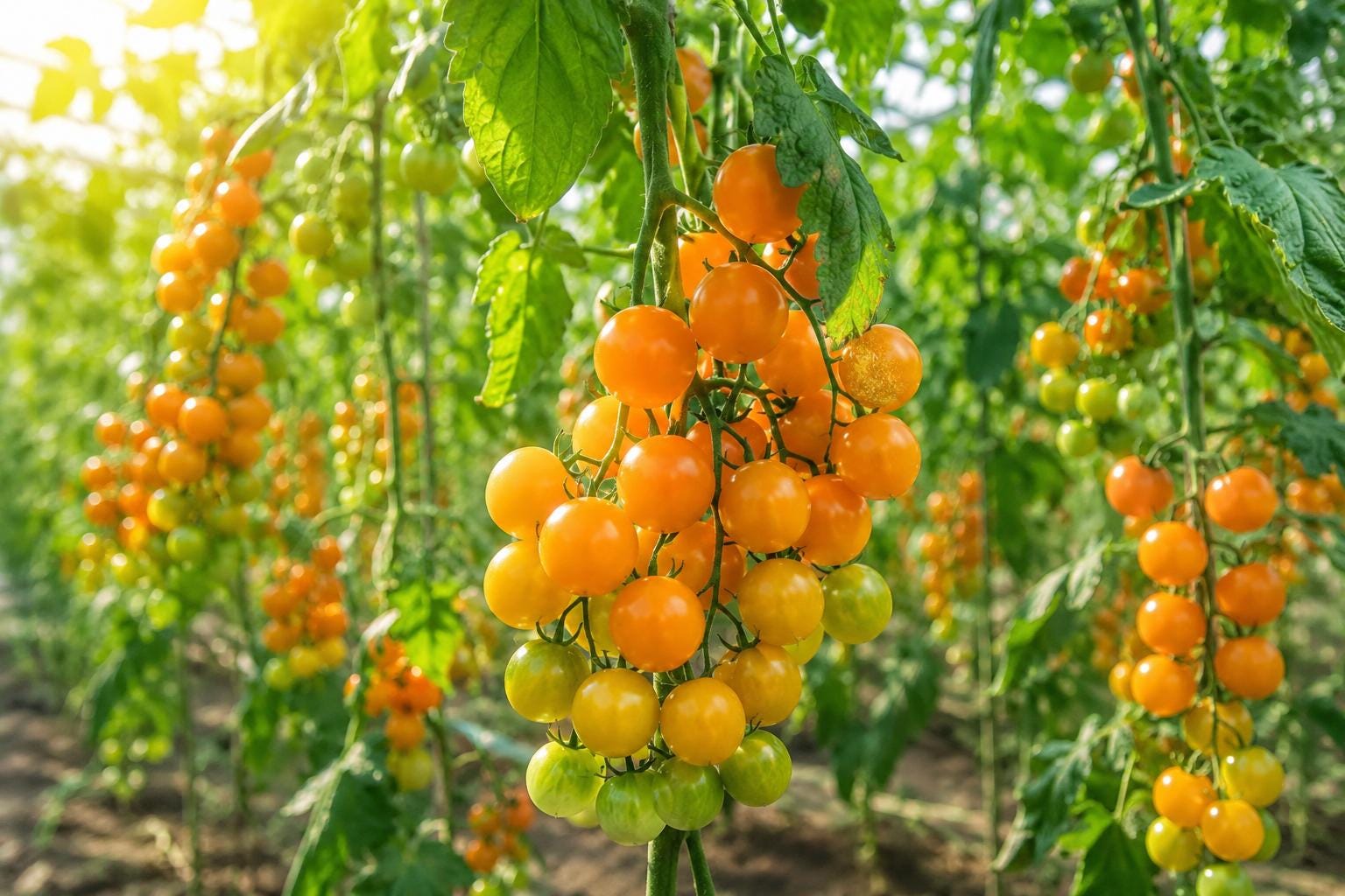 Yellow Cherry Tomato Seeds - 100pcs Heirloom Non-GMO Solanum lycopersicum - Super Sweet Patio Choice Variety