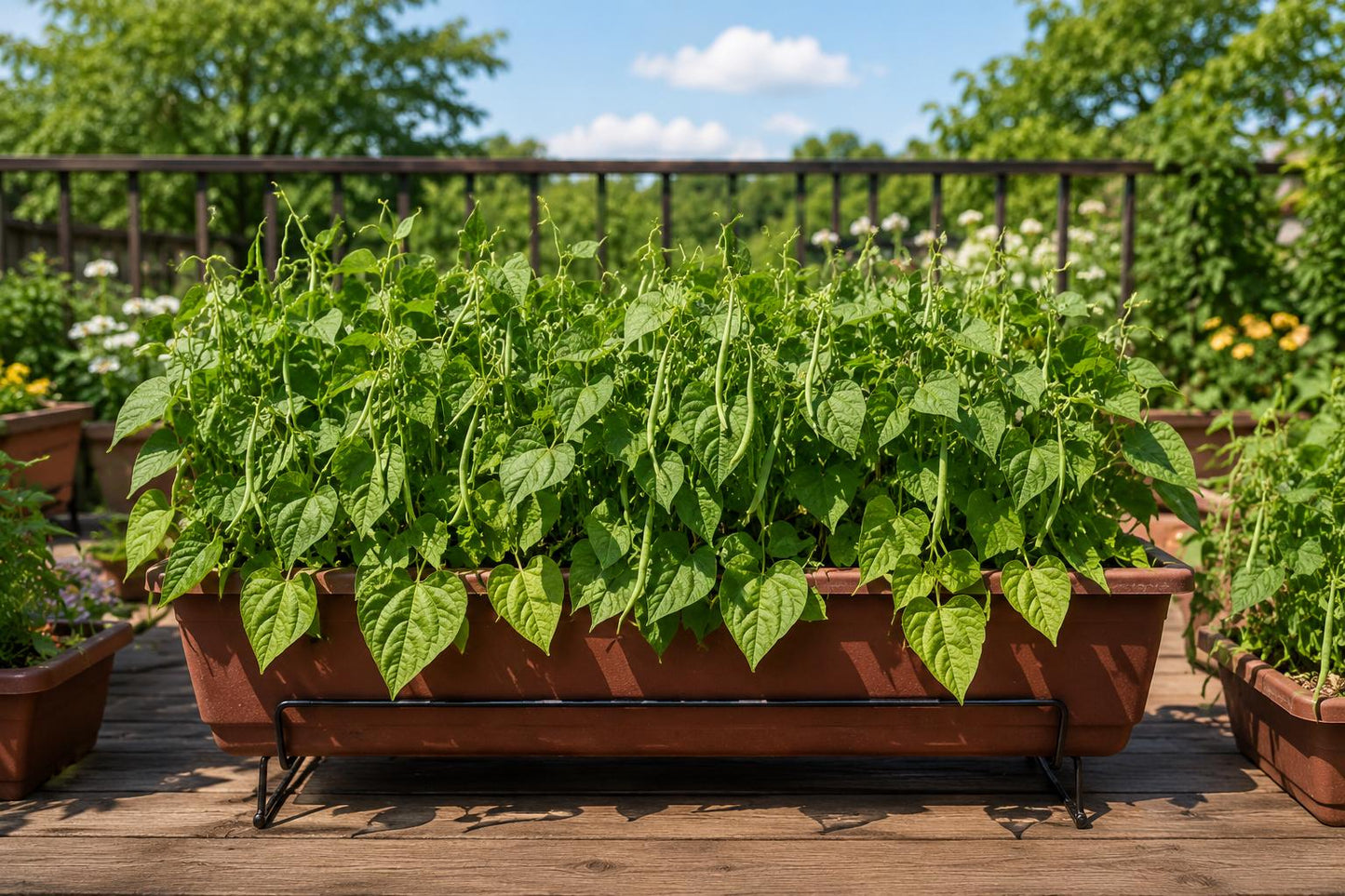 Organic Bush Bean Seeds - 50pcs Non-GMO Heirloom Green Beans - Phaseolus vulgaris - Perfect for Home Gardens