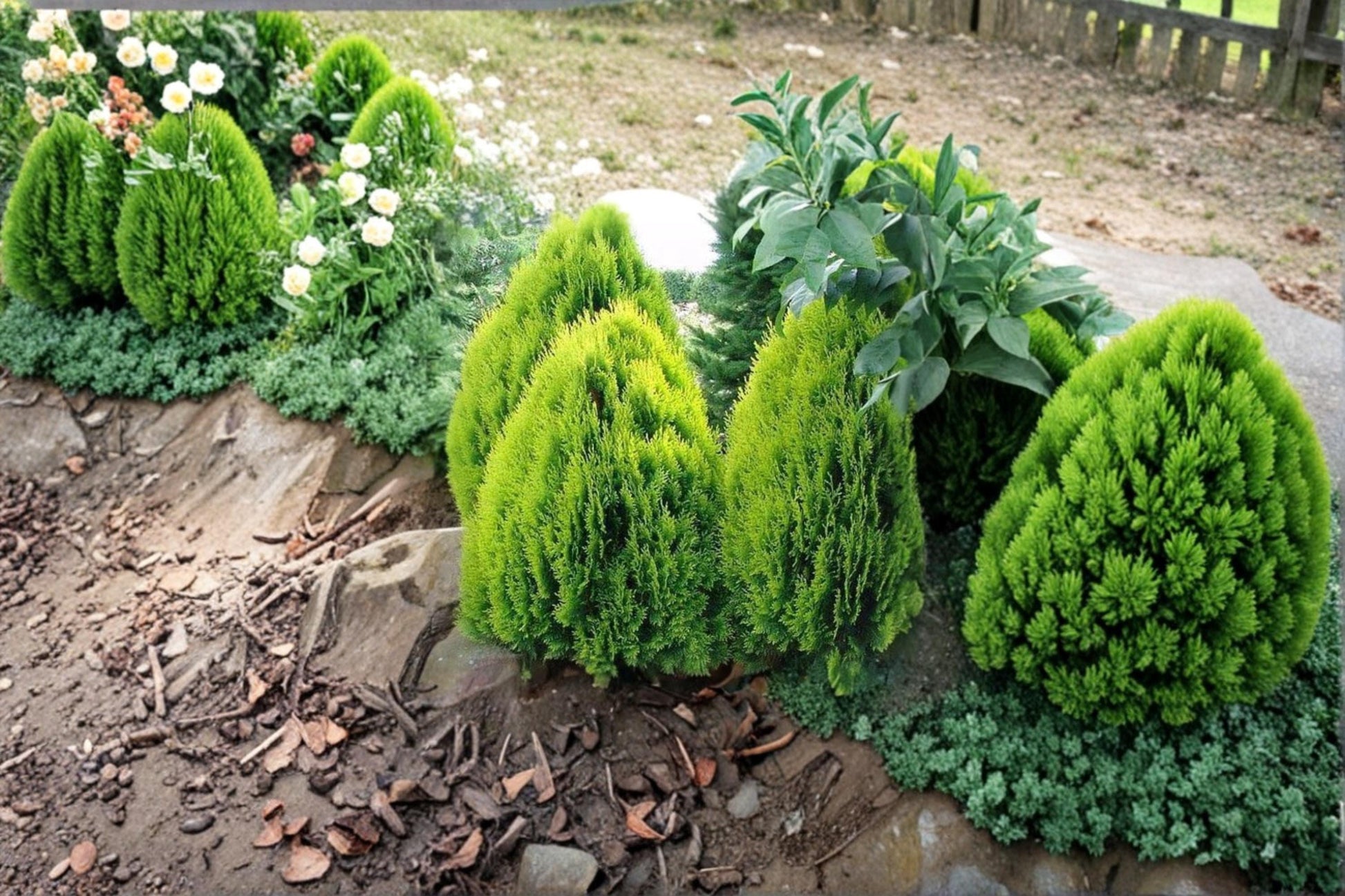 40 Seeds Oriental Arborvitae Platycladus orientalis Evergreen Conifer Tree for Privacy Screens Hedges Garden Landscaping