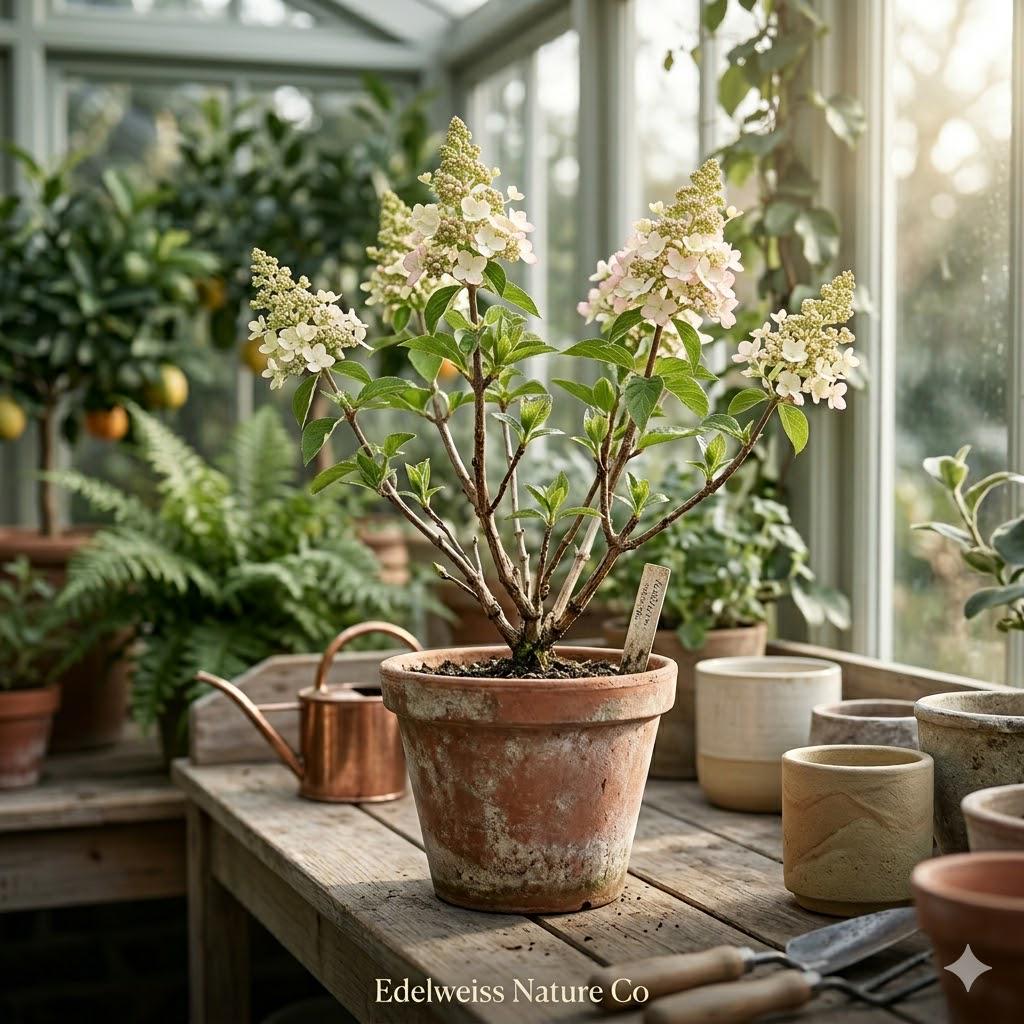 PeeGee Hydrangea Bare Root Starter Plant | Hydrangea paniculata | 6-12" | Hardy Flowering Shrub with White to Pink Blooms
