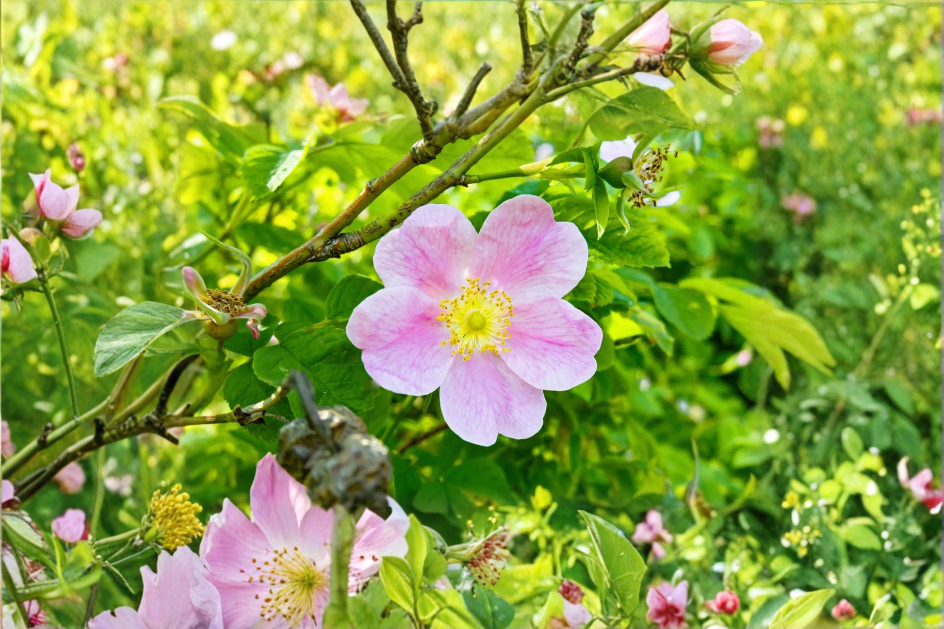 Woods Rose Seeds 50 Pack - Rosa woodsii Wild Rose Shrub with Fragrant Pink Blooms for Gardens and Wildlife Plantings