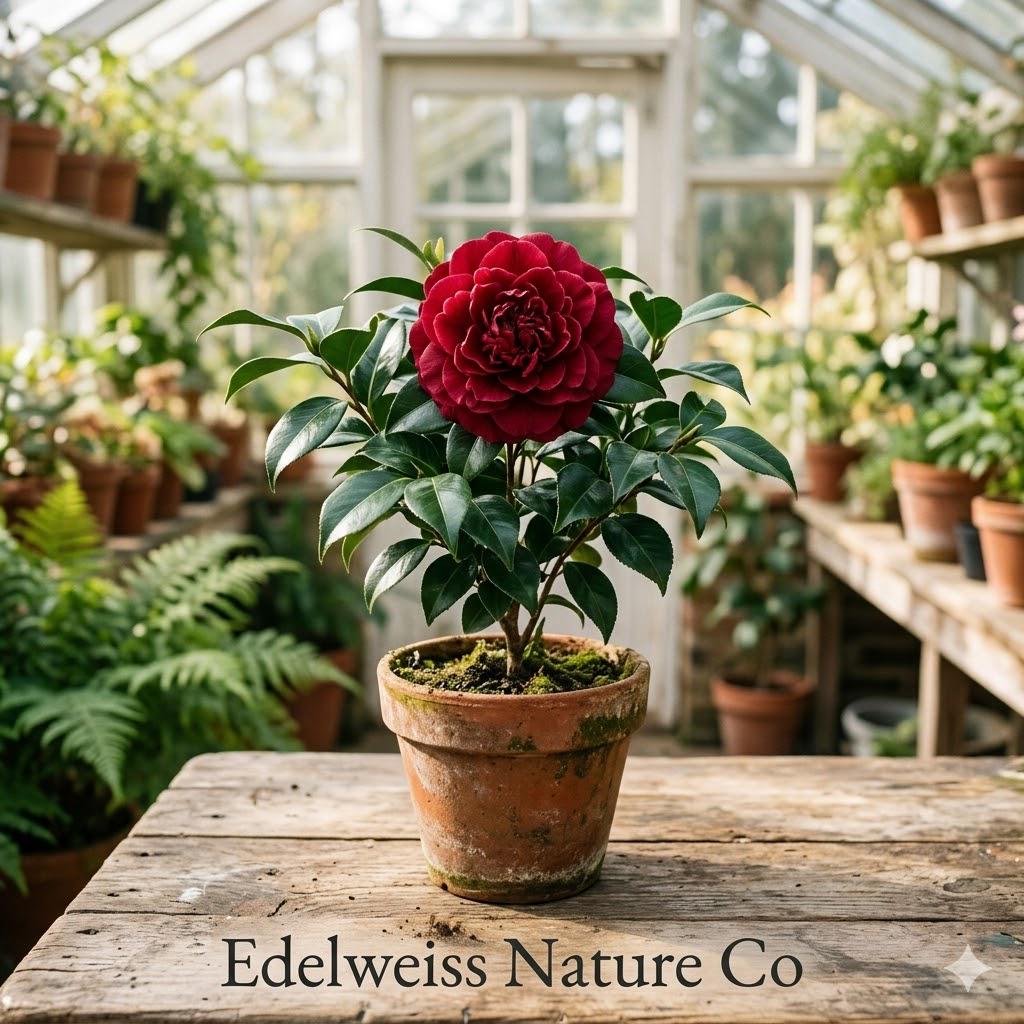 Bonanza Camellia Japonica Starter Plant | Rare Evergreen Flowering Shrub | Camellia japonica | Unique Multitone Blooms